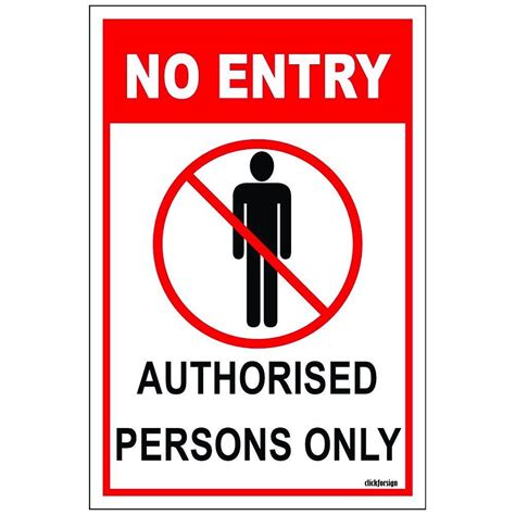 Paper Plane Design No Entry Sign Board : Amazon.in: Office Products