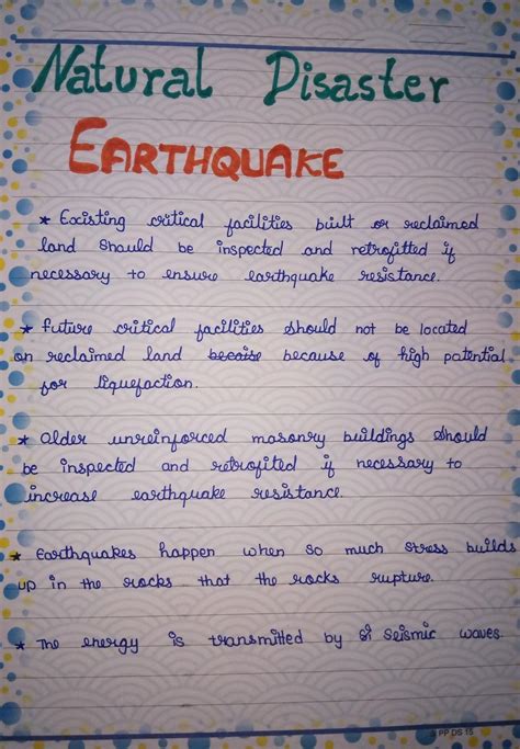 Introduction for geography projext on Earthquake - Brainly.in