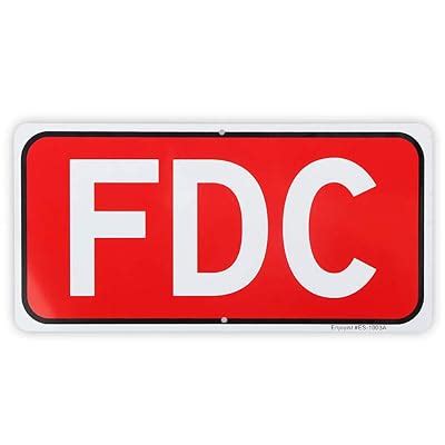 FDC Sign, Fire Department Connection Sign, 12x India | Ubuy