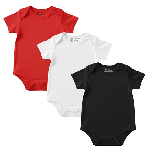 New Born & Baby Clothing | Plain 3 Colours Soft Cotton Bodysuits | Soft ...