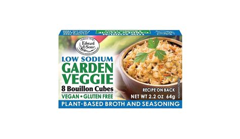 Low Sodium Garden Veggie Bouillon Cubes from Edward & Sons - Vegan ...