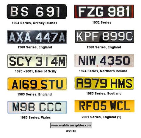 England Wales Scotland Decals Reflective UK Flag Stickers For Number ...
