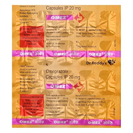 Omez 20mg - Strip of 20 Capsules : Amazon.in: Health & Personal Care