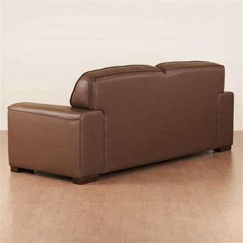 Buy Valencia Half Leather 3-Seater Sofa - Brown from Home Centre at ...