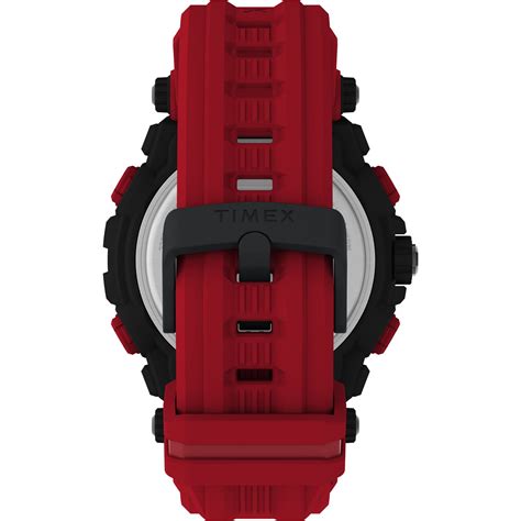 Timex UFC Strength Black Dial Round Case Quartz Analog Digital Men Wat ...