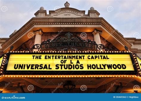 Vintage Movie Theatre at Universal Studios Editorial Stock Photo ...