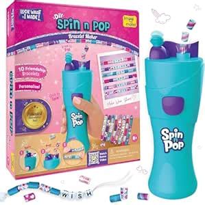 Buy Imagimake Spin n Pop DIY Bracelet Making Kit| Patented Electric ...