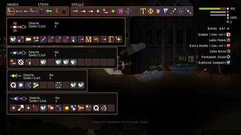 Rate my wand (the top one). : r/noita