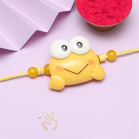 Cute Yellow Frog Rakhis – The Purple Tree