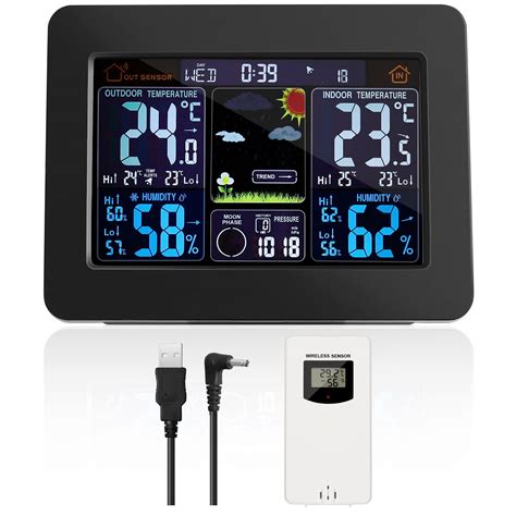 Buy CAMWAY Digital Weather Station with Wireless Outdoor Sensor ...