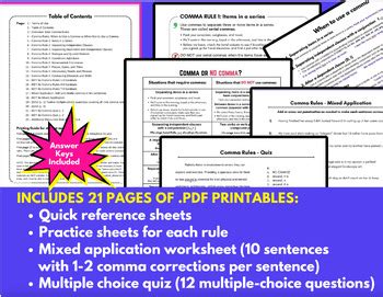 Image result for Comma Rules Practice Texting