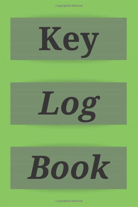 Buy Key Log Book: Key Control Log: Key Control System, Key Log In and ...