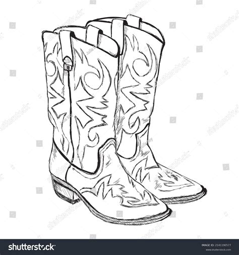 Cowboy Boots Sketch