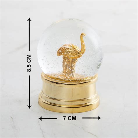 Buy Eternity Gold Flamingo in Glass Polyresin Figurine- 8.5 x 7 cm from ...