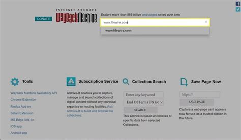 Image result for WayBackMachine Tutorial