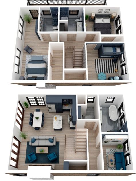 Two Floor Plans for a Small Apartment