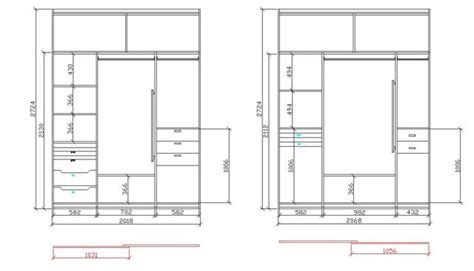 3米高的衣柜结构图,最新卧室衣柜款式图片,衣柜尺寸图解_大山谷图库