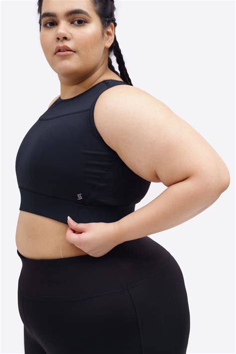 Cross Strap Sports Bra: Medium Support || Black – Spirit Animal