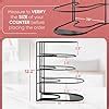 Geo Fashion Heavy Duty Pan and Pot Organizer, 5 Tier Rack - Holds Cast ...