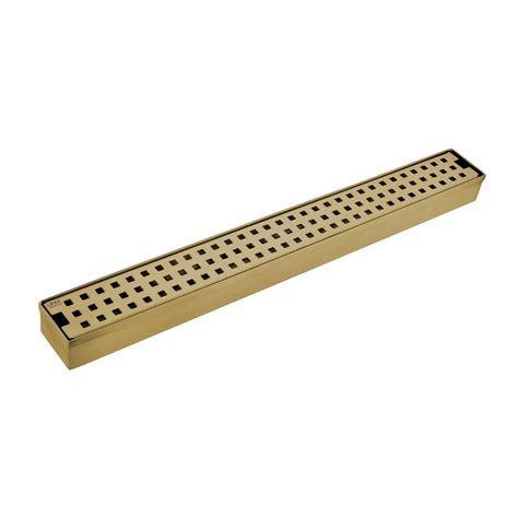 Palo Shower Drain Channel - Yellow Gold (24 x 2 Inches) - LIPKA | Lipka ...