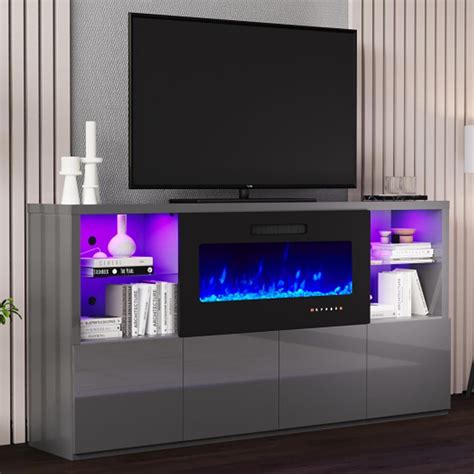 Fireplace Tv Stand High at Ronald Wooton blog