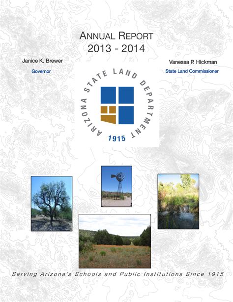 2014 Arizona State Land Department annual report | Arizona Memory Project