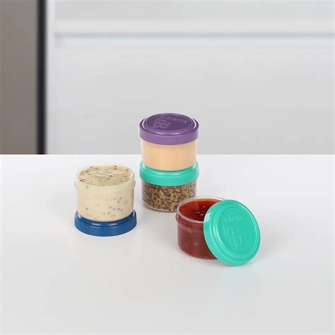 Sistema 4-Piece Salad Dressing and Condiment Containers with Lids for ...