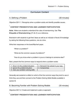 Image result for Problem Solving Module