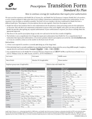 Fillable Online Standard Rx Plan Fax Email Print - pdfFiller