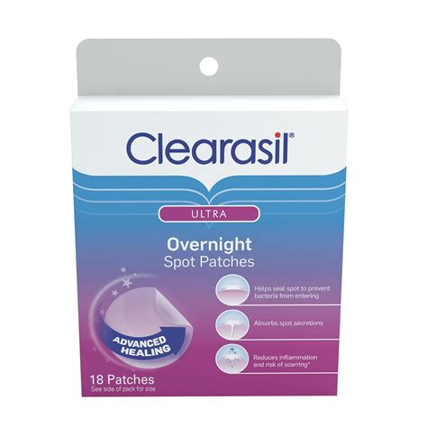 Buy Clearasil Ultra Overnight Spot Patches, 18 Count Online at Low ...