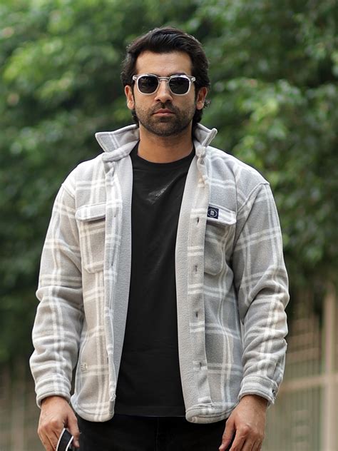 Checkered Grey Full Sleeve Shacket – ManiacLife.com