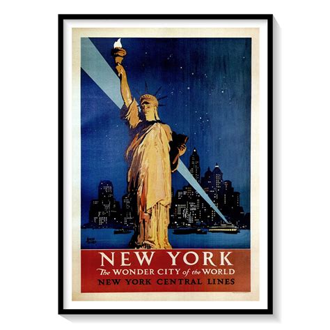Buy New York Tavel Travel Poster Art & Prints Online India at Best ...