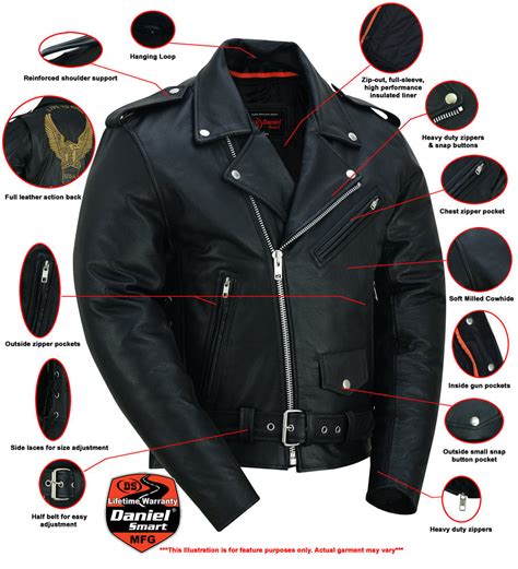Big and Tall Leather Motorcycle Jackets For Men