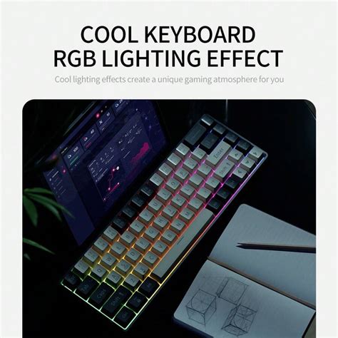 Teclado Mecânico MUCAI MK680 de 68 Teclas para Jogos Esportivos com ...