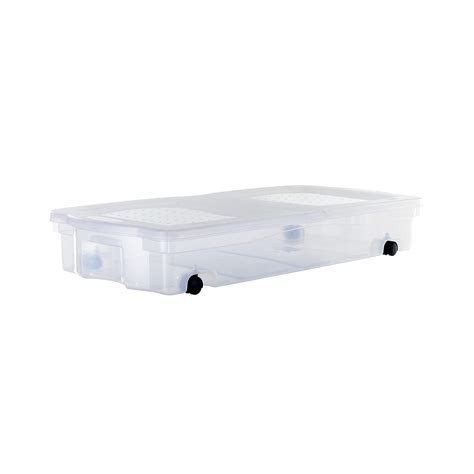 Buy Rubbermaid Under the Bed Wheeled Storage Box, Wheeled Plastic Under ...