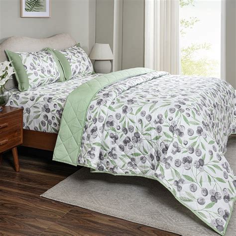 Buy Sensory Bloom Myrtille extremely Cozy Green Quilt