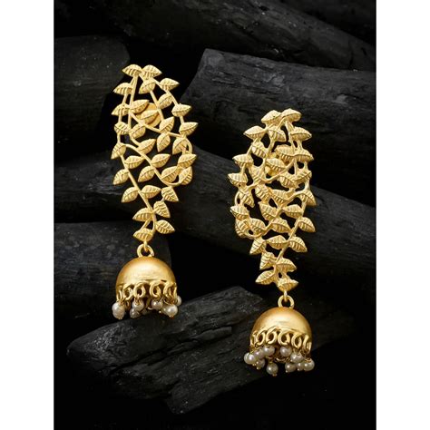Buy Silvermerc Designs Gold Brass Earrings Online