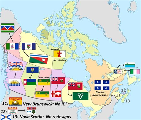 Canadian Province Flags Canadian Provinces Flags Of Canada