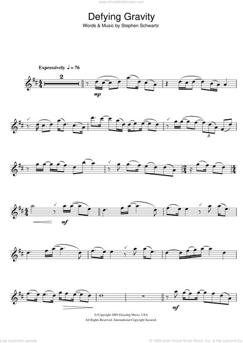 Cast - Defying Gravity (from the Broadway Musical Wicked) sheet music ...