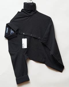 N AND J Men Self Design Casual Black Shirt - Buy N AND J Men Self ...