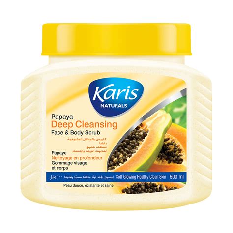 Papaya Deep Cleansing Face & Body Scrub – Karis Naturals