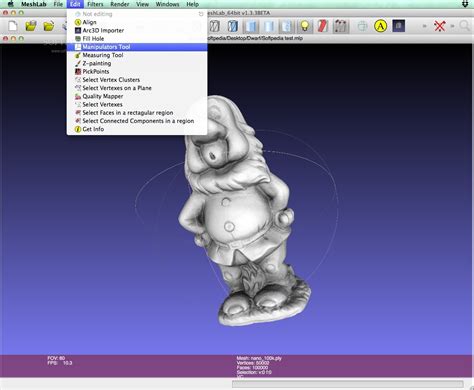 MeshLab Fill Hole 的图像结果