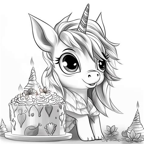Unicorn Birthday Coloring Pages - Free & Printable!