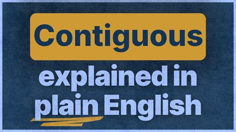 Image result for Contiguous Property Definition