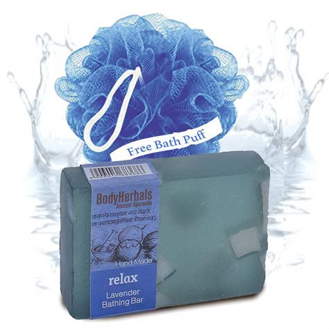 Buy BodyHerbals Relax Soap, Hand Made Lavender Bathing Bar with Natural ...