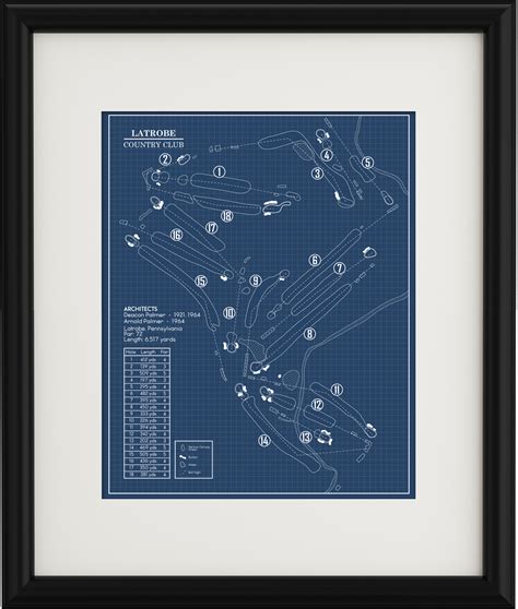 Latrobe Country Club Outline (Print) – GolfBlueprints