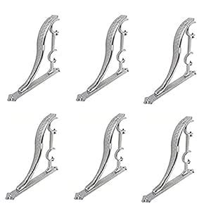 Buy Bzcarts Double Zinc Antique Brass Jaguar Heavy Curtain Supports ...