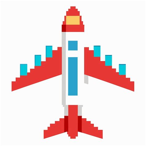 Pixel art plane Images - Free Download on Freepik