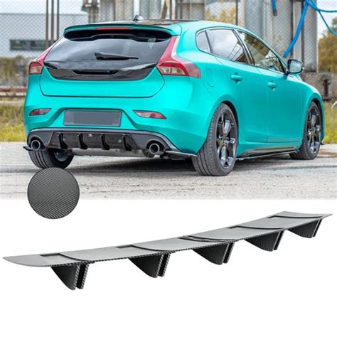 Keepdsgn Carbon Fiber Rear Bumper Lip Diffuser 5 Fins Spoiler India | Ubuy