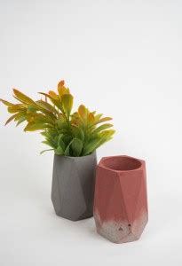 Design By Source Geometric shape Flower vase| Office Table Decor Living ...